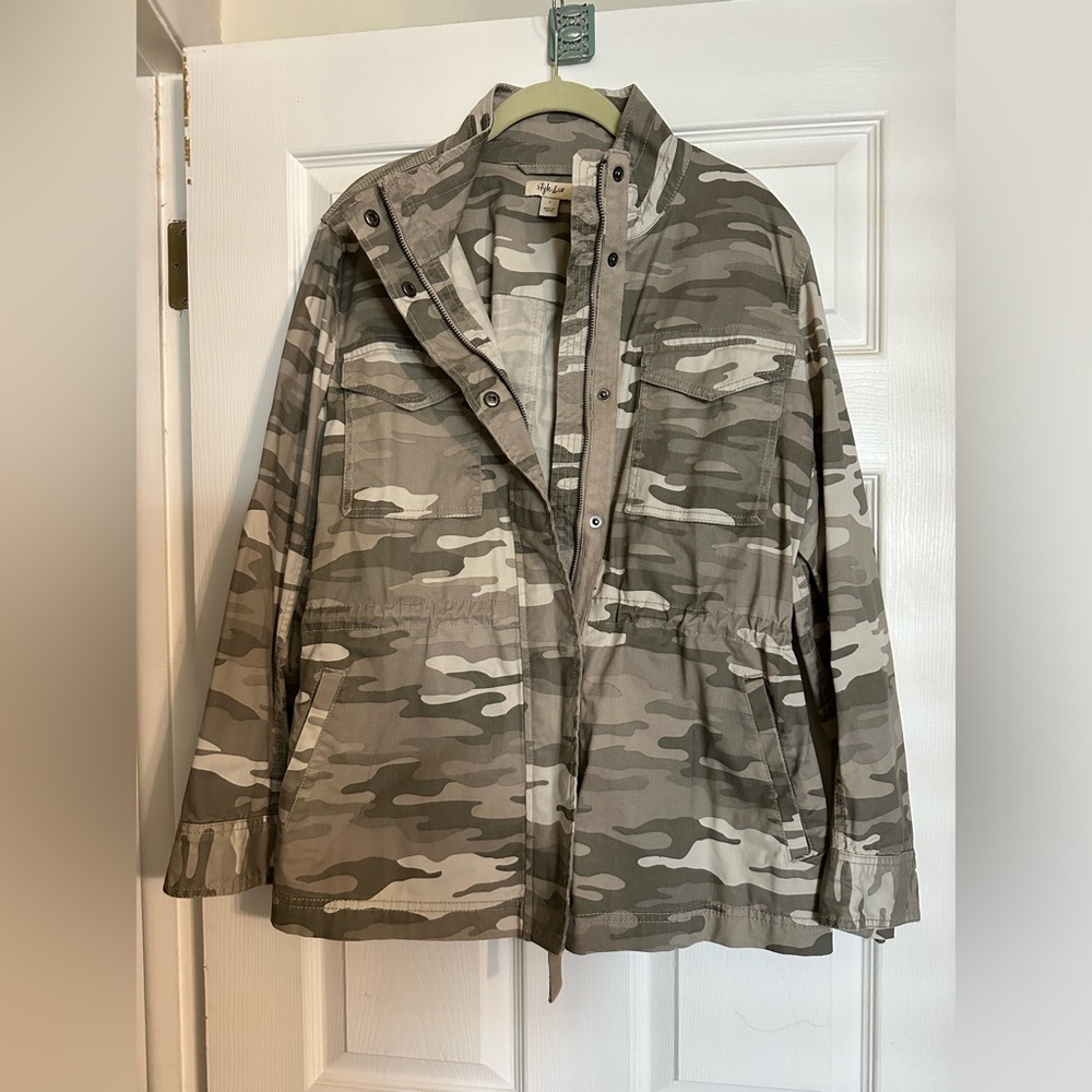 Camo utility jacket